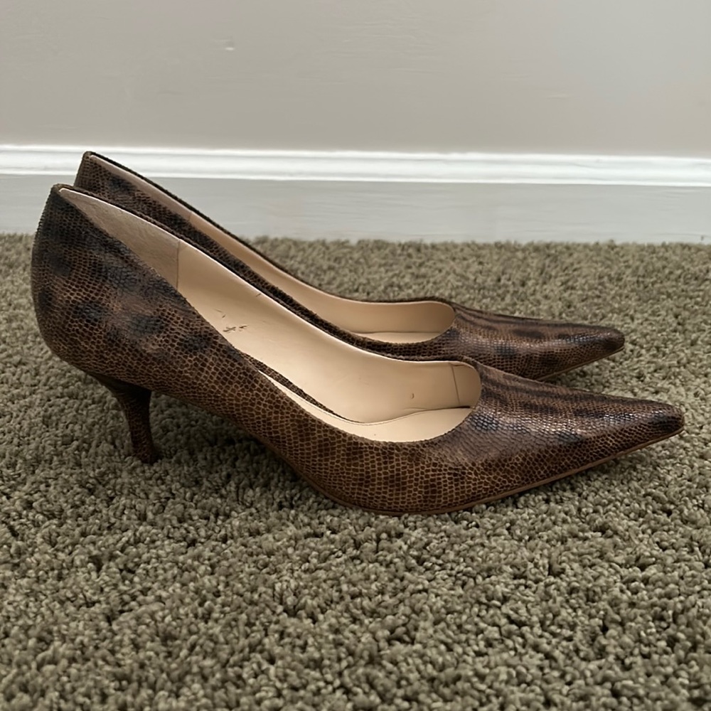 Nine West leopard heels
